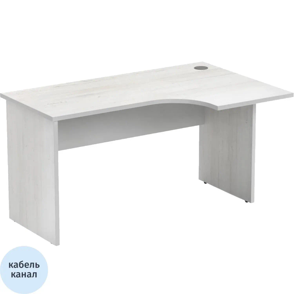 Стол Easy B правый (438,009) сосна винтер/серый (549/030) Ш1400