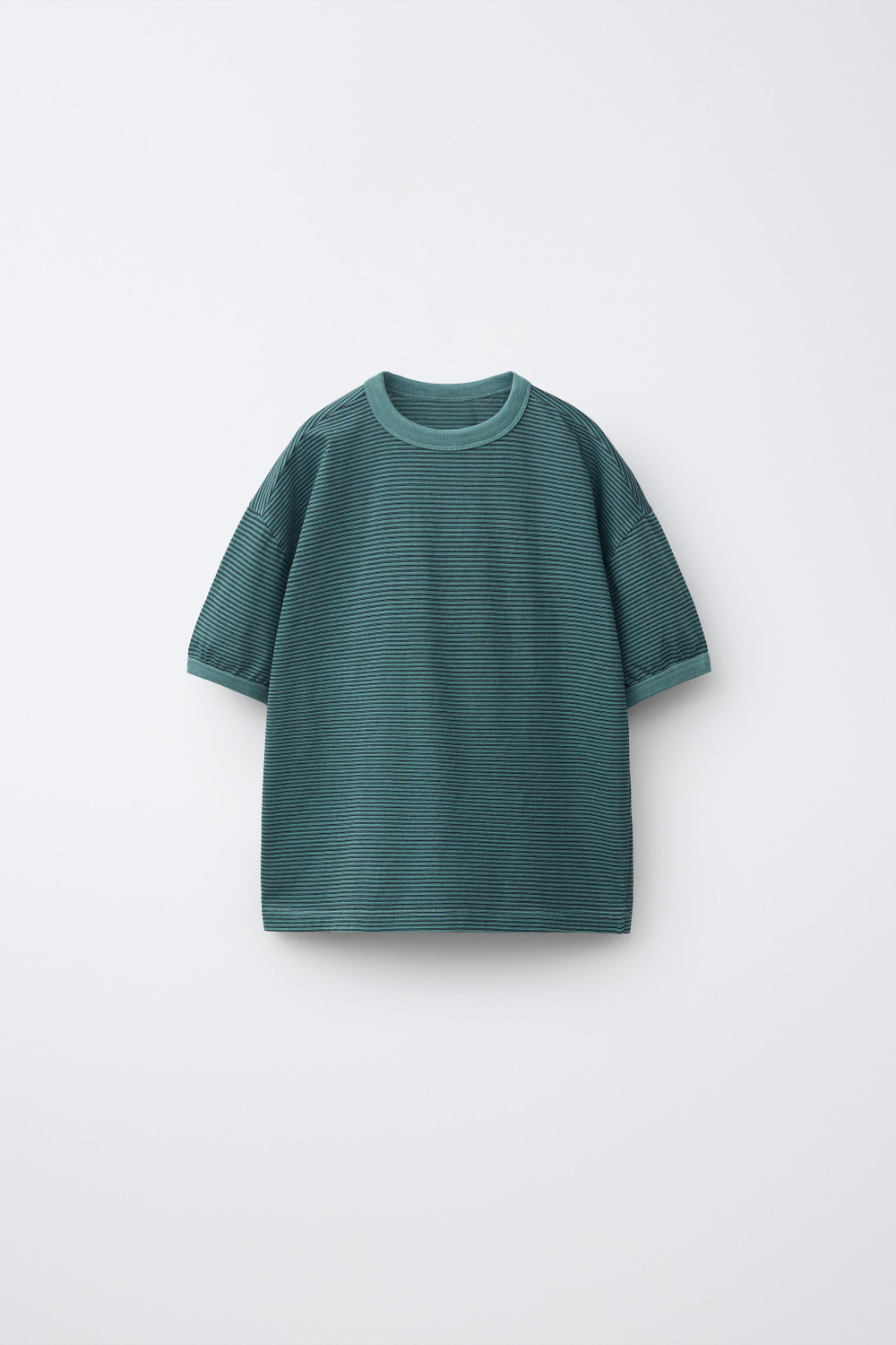 ZARA ФУТБОЛКА В ПОЛОСКУ, УТИНО-СИНИЙ