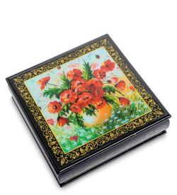 Народные промыслы ШК-11/ 7-A Шкатулка в технике декупаж (16х16х5)