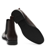 Кожаное челси Colby_Cheb_gr BOSS BLACK - коричневый(50529105)