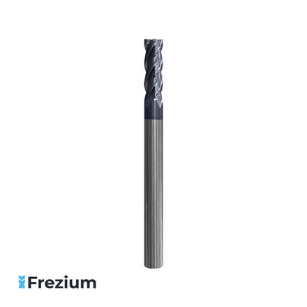 Концевая твердосплавная фреза по металлу (6x6x20x75 Z4; VHM)