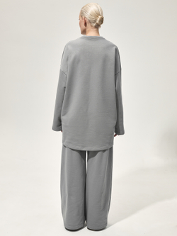 Толстовка "Бетон". Серая