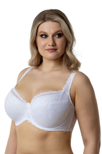Бюстгальтер на каркасах с дублированной чашкой (Размер: 85F) (Цвет: белый)