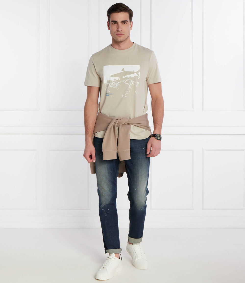 Футболка Te_Sea_horse BOSS ORANGE - песочный(50515626)