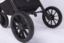 Детская коляска Peppy Monaco GP 2 в 1 Black черный, рама темно-серая