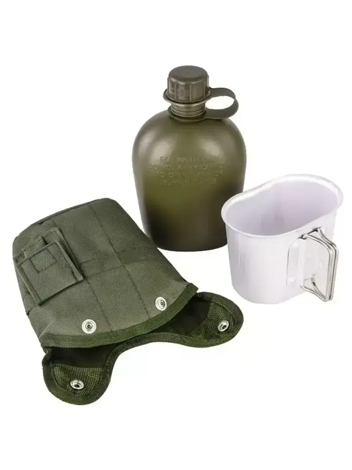 Фляга US 1л. с котелком (olive)