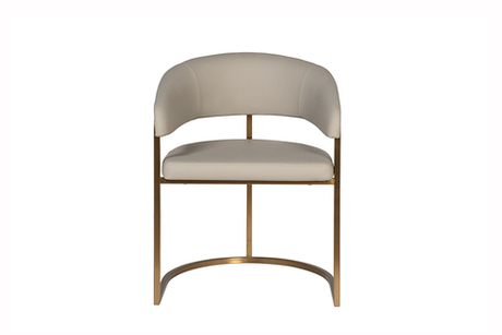 Стул 60x53x74см Garda Decor Surge бежевый с золотом