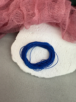 Шнур для плетения браслетов 0,6 мм, Королевский синий (5 м)