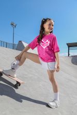 Фуфайка (футболка) для дев. Ривьера-1 Виотекс РОЗОВЫЙ