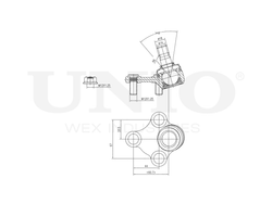 Опора шаровая передняя нижняя правая UNIO SSP-20129