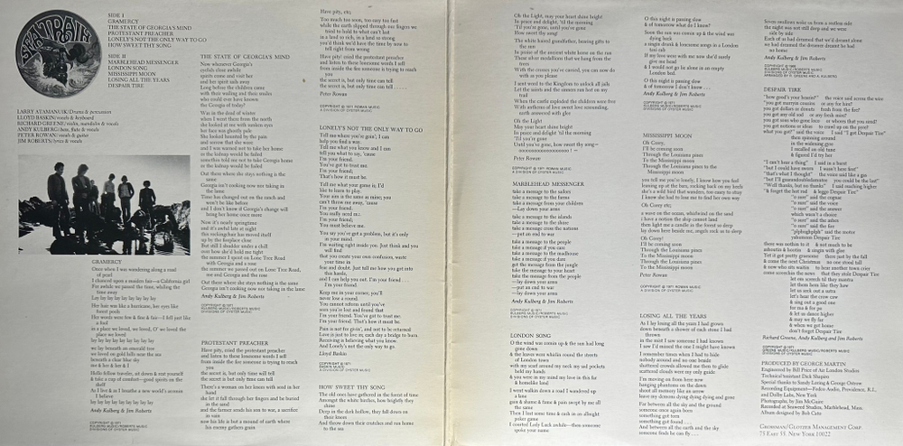 Seatrain ‎– The Marblehead Messenger (Англия 1971г.)