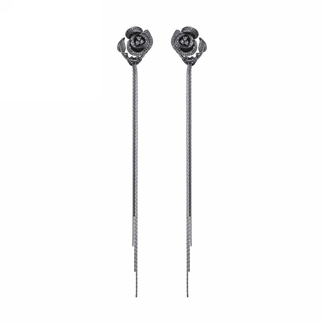 Серьги-пуссеты розы