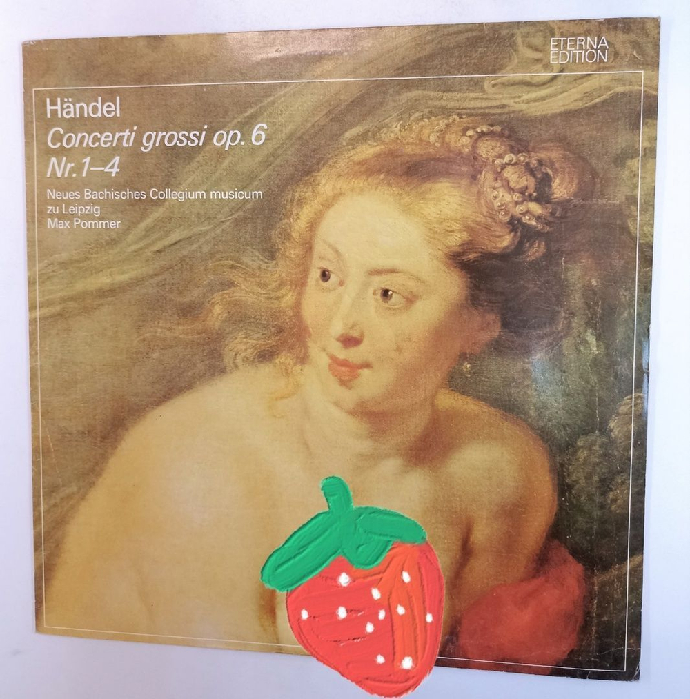Винтажная виниловая пластинка LP Handel Гендель Neues Bachisches Collegium Musicum Zu Leipzig, Max Pommer Concerti Grossi Op. 6 Nr. 1 4 (ГДР 1985)