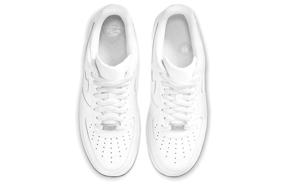 Кроссовки Nike Air Force 1 '07 "Triple White" Wmns (Женская размерная сетка)