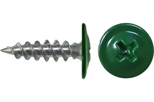 Саморез п/ш зеленый мох 4,2*16 RAL 6005 острая (250шт/уп)