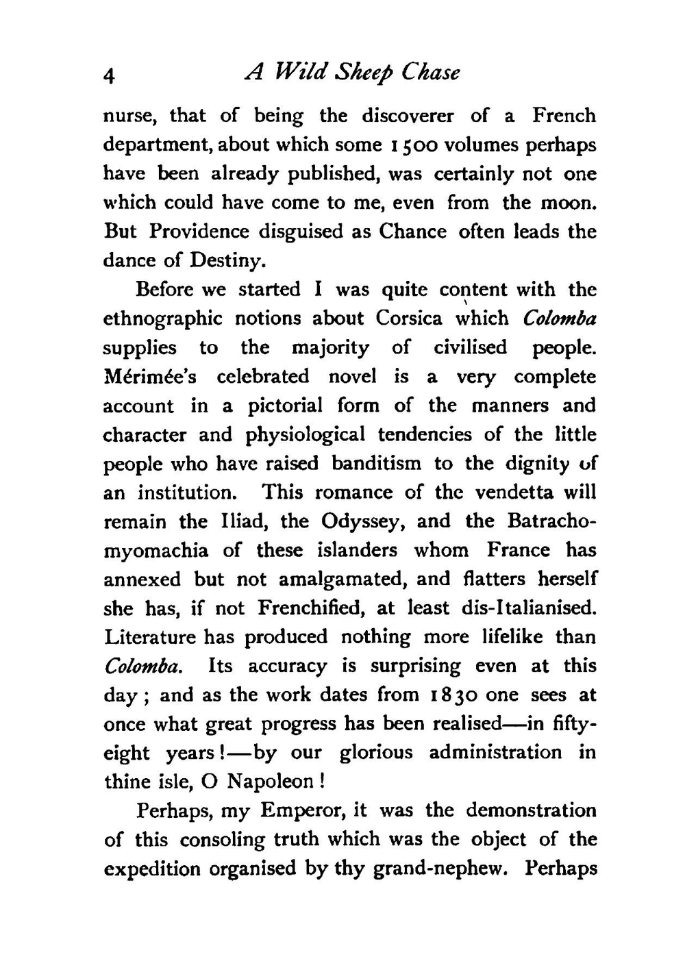 A Wild Sheep Chase. Notes of a Little Philosophic Journey in Corsica | Émile Bergerat