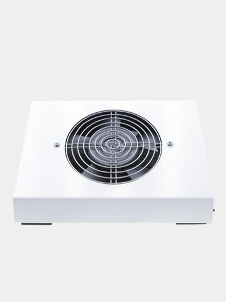 Настольный пылесос для маникюра "Memoire" (белый-металл)