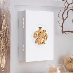 Полка ключница Oliva Branch (Олива Бранч) 2 Айс Мраморное золото