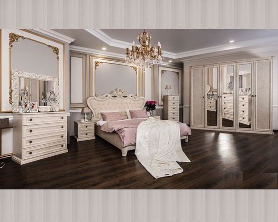 Спальня модульная АФИНА-2 корень крем