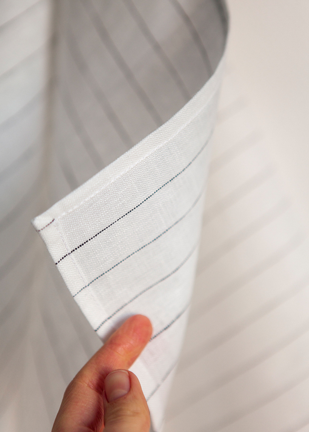 Набор полотенец 2шт Luxberry Cheff Assistant белый-серый-полоска фото