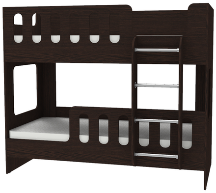 Двухъярусная кровать КарИВи ДС-20 80x180 Венге