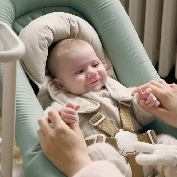 Шезлонг детский Beaba Up&amp;Down Baby Bouncer Plus Lichen