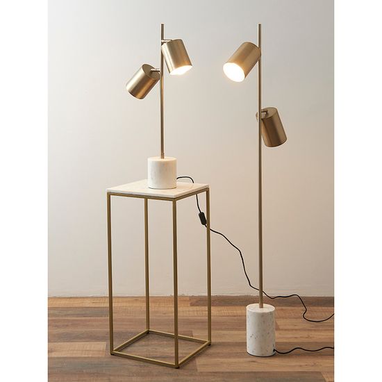 Набор из 2-х столиков mayen gold, белые/золотистые