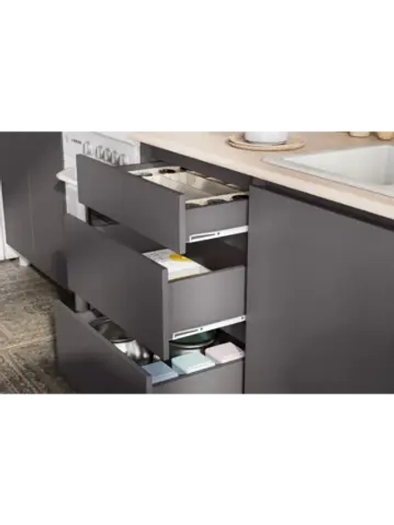 Кухонный гарнитур 200 модульный Графит серый