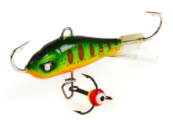 Балансиры Lucky John 3шт набор 3 MIX окуневый 2 с тройниками