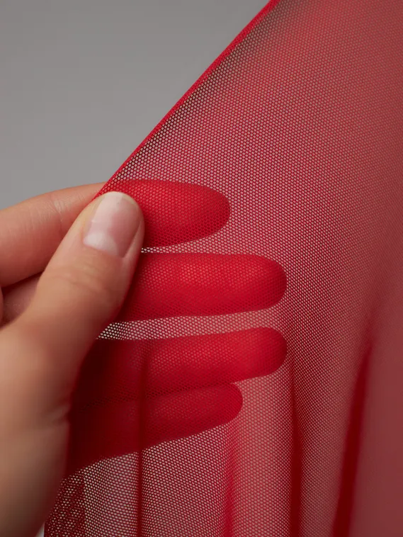 Сетка эластичная Lauma, арт. 556, красный 100