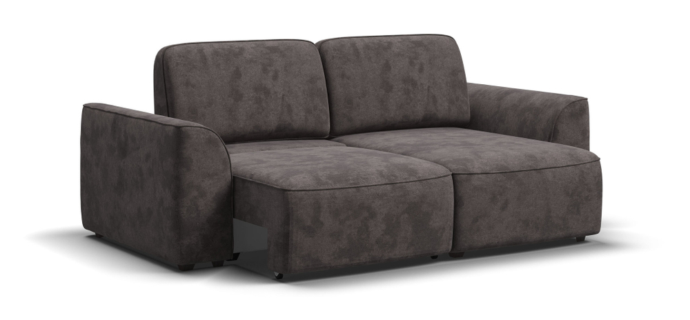 Угловой диван KING MODOOL Велюр Alkantara серый