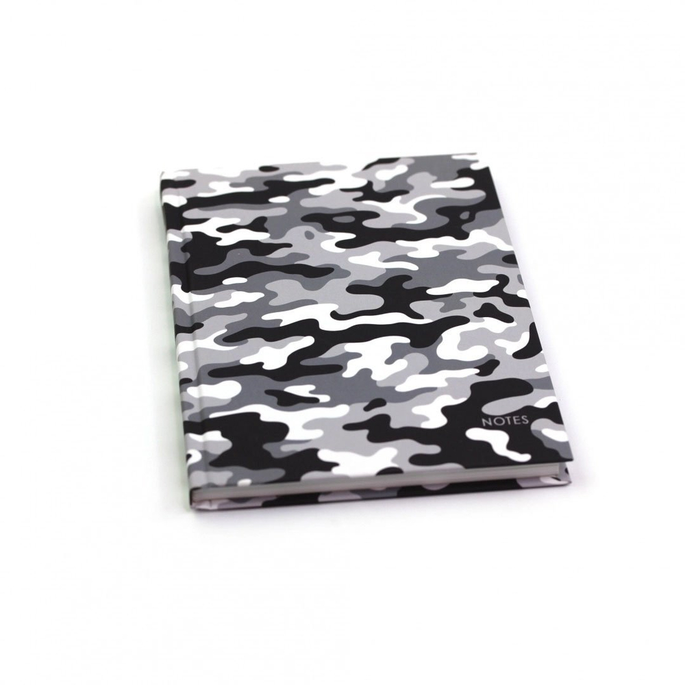 Записная книжка А5 Канц-Эксмо, 7БЦ, ламинация, комбиниров. блок, 100 л., "Хаки",