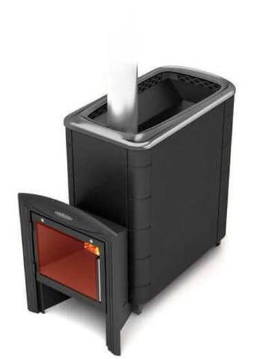 Печь банная Тунгуска XXL 2013 Inox Витра антрацит