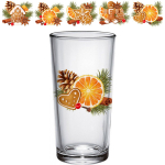 Набор стаканов 3шт 230мл «Со вкусом праздника» 5 видов