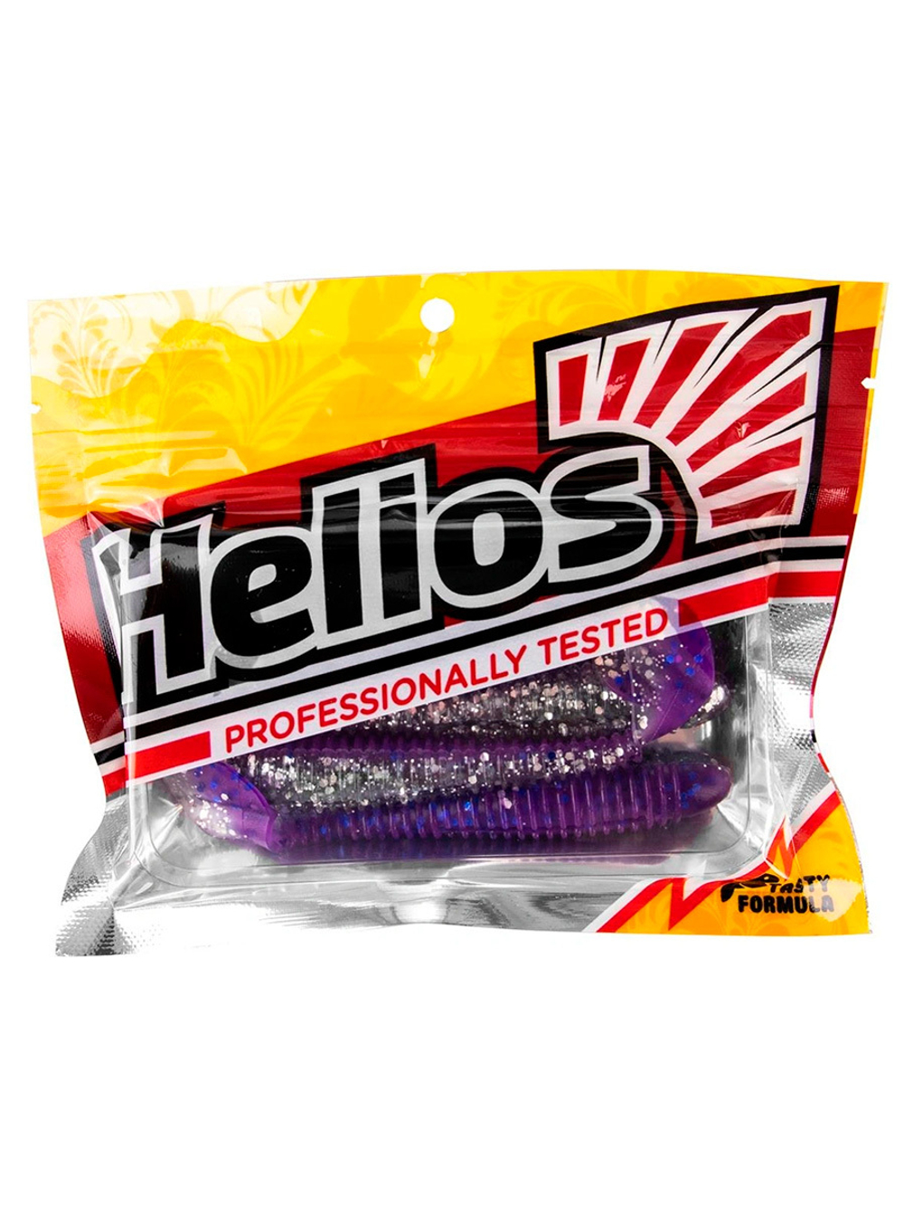 Виброхвост Helios Catcher 3,55"/9 см Black & Pearl 5шт. (HS-2-028)