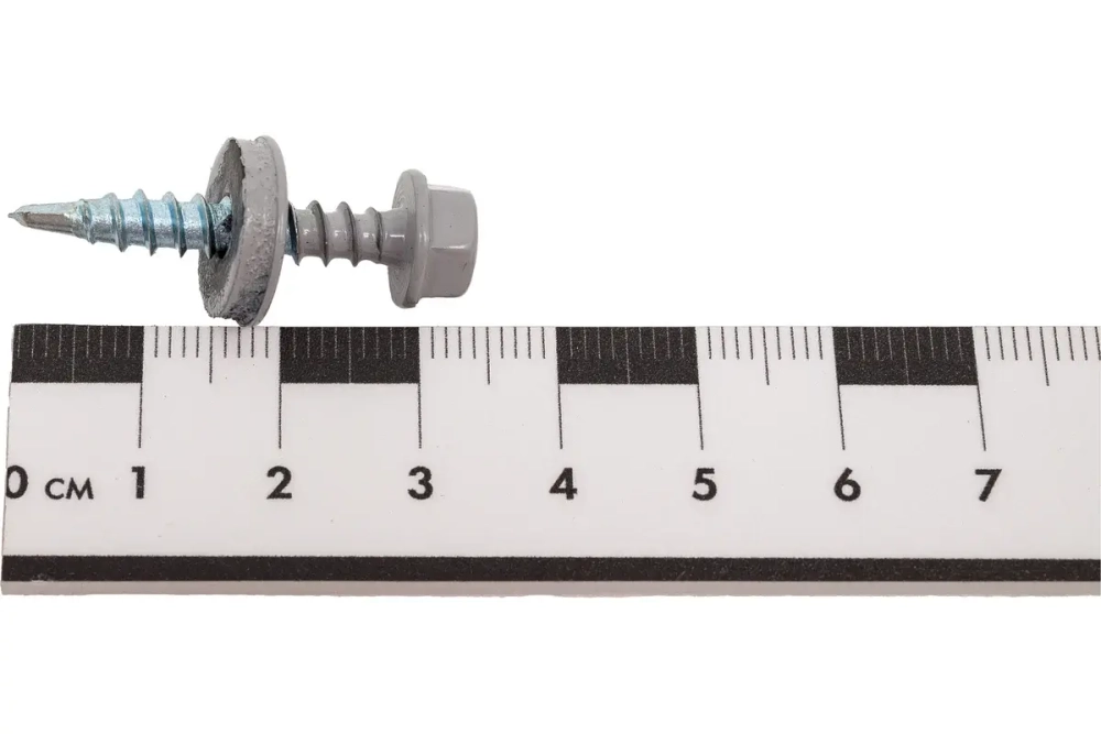Саморез кровельный Daxmer 4,8х35 RAL 7004