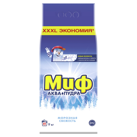 Стиральный порошок Миф Морозная свежесть 9 кг