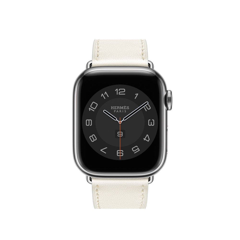 Apple Watch Hermès - 41mm Blanc Swift Leather Single Tour