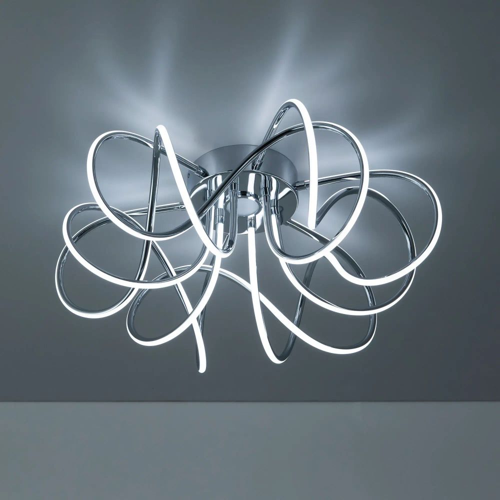 Citilux Мишель CL229161 RGB Люстра светодиодная с пультом Хром