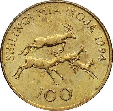 100 шиллингов 1994 Танзания