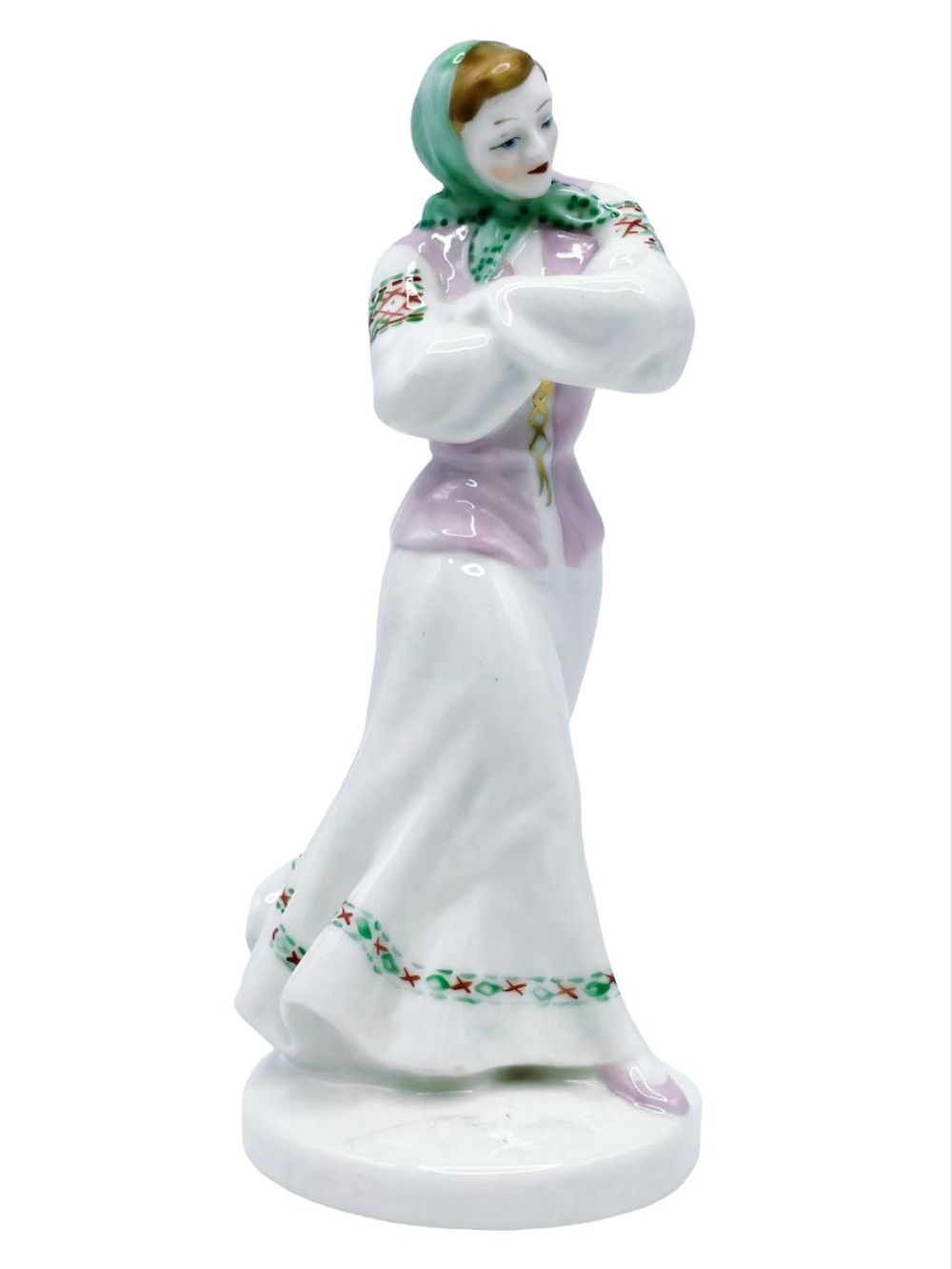 Фарфоровая статуэтка "Плясунья. Локотки" МФЗ
