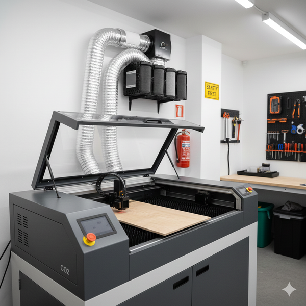 Как организовать безопасную работу с CO₂ лазером в домашней мастерской? Как организовать безопасную работу с CO₂ лазером в домашней мастерской?