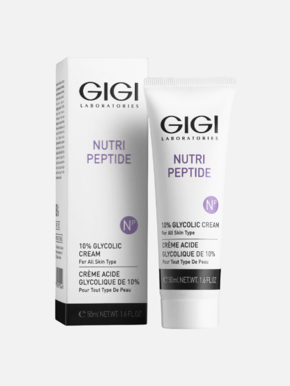 Крем с 10% гликолевой кислотой Glycolic cream, Nutri-Peptide, Gigi, 50 мл