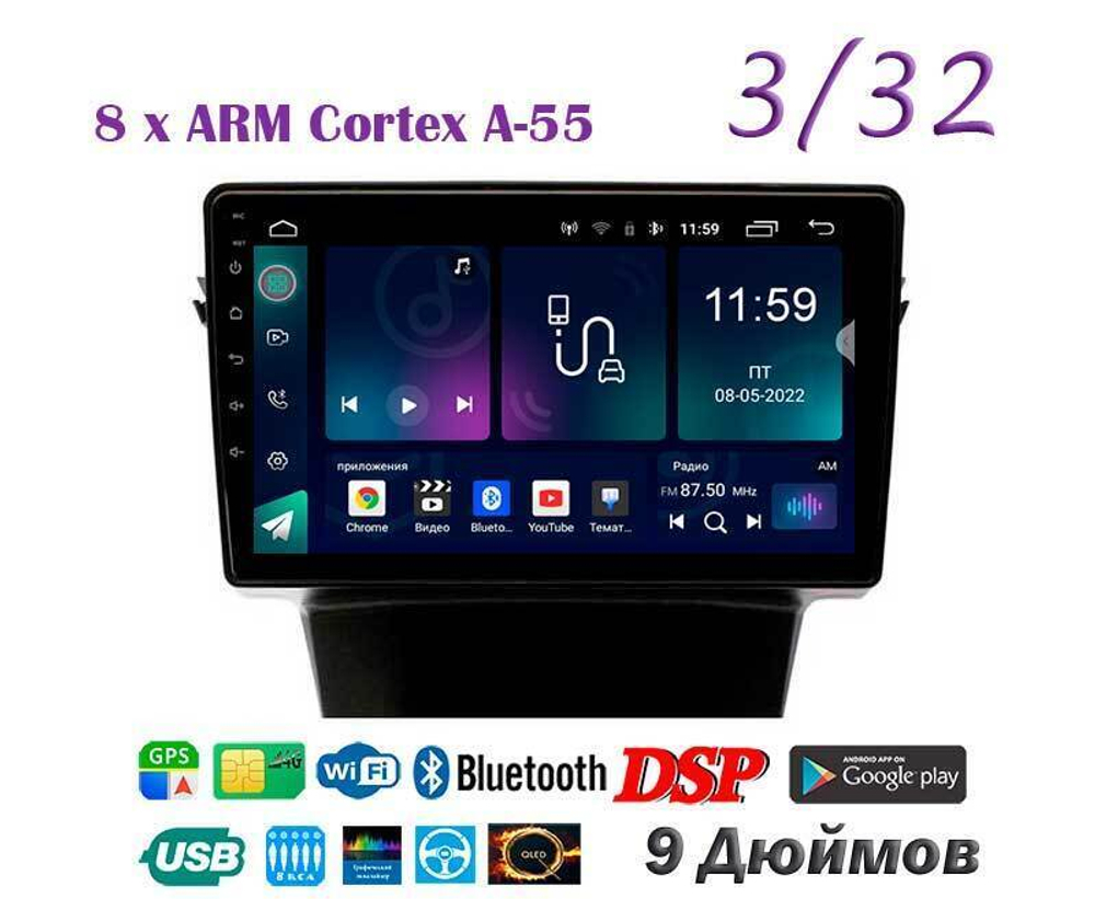 Topway TS18 3+32GB 8 ядер для SsangYong Actyon 2013-2020