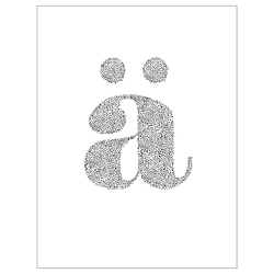 IKEA BILD  (ИКЕА БИЛД)  -  Плакат, точечное письмо, 30x40 см
