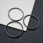 Колечки, сталь, чёрная премиум фурнитура, 20мм