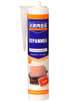 Клей KRASS ЖГ для пластика и плитки Особопрочный монтаж белый 300мл
