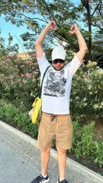 Футболка Klumba оверсайз с принтом белая