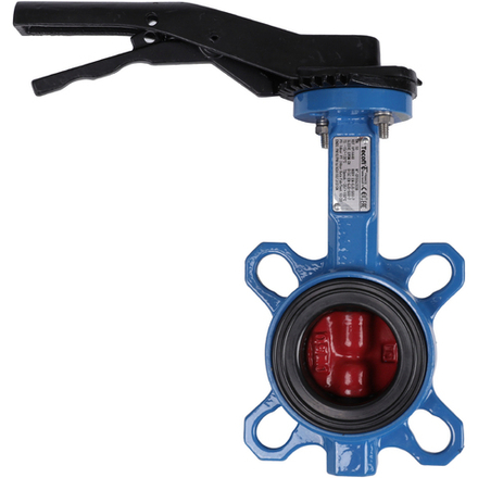 Затвор поворотно-дисковый Tecofi VPI4448 DN 50 PN 16 межфланцевый с ручкой из чугуна EPDM