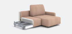 Уолтер диван УП с оттоманкой (1000 секция + оттоманка) Angora beige, ВариантКроя1, &lt;Р&gt; /